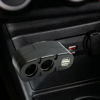 Двухпортовый Автомобильный адаптер зарядного устройства USB для быстрой зарядки Прикуривателя, многопортовый автомобильный адаптер зарядного устройства, Разветвитель гнезда для автомобиля, грузовика 6