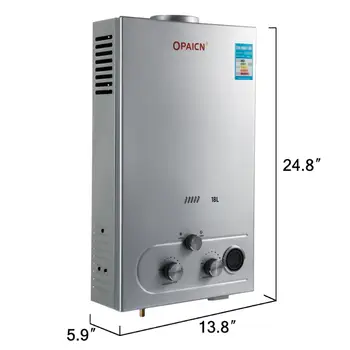 Дизайн настенного монтажа газовые водонагреватели 18Л Радиатор горячей воды 6