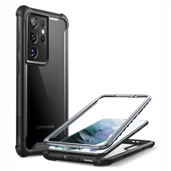Для Samsung Galaxy S21 Ultra Case 6,8 дюйма (2021) I-BLASON Ares Полноразмерный прочный бампер БЕЗ встроенной защиты экрана 5