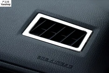 Для Toyota corolla 2014 автомобильные наклейки ABS гальваническое покрытие Хром Высокое положение украшение розетки кондиционера блестками 1