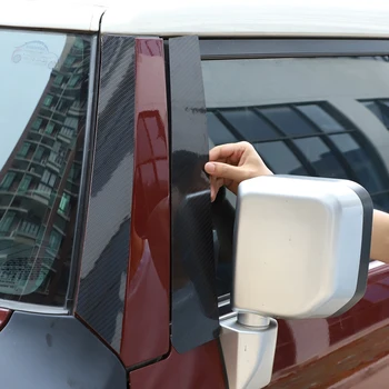 Для Toyota FJ Cruiser 2007-2021, лист углеродного волокна, наклейка на переднее лобовое стекло автомобиля, накладка на стойку, автомобильные аксессуары 6