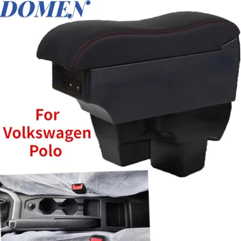 Для Volkswagen Polo подлокотник коробка 2019-2022 Для автомобиля Polo подлокотник коробка Внутренняя модификация USB зарядка Пепельница Автомобильные Аксессуары