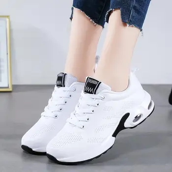 Женская обувь на воздушной подушке больших размеров, спортивные кроссовки, женские кроссовки для бега, женские спортивные белые GMB-0529 9