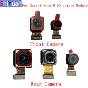 Задняя Задняя Передняя Камера Гибкий Кабель Для Huawei nova 6 5G WLZ-AN00 WLZ-TN00 Основной Большой Маленький Модуль Камеры Запасные Части Для Ремонта 2