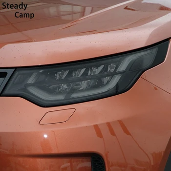 Защитная пленка для автомобильных фар, Передняя Фара, Прозрачная Черная наклейка из ТПУ Для Land Rover Discovery 5 L462 2017-На Аксессуары