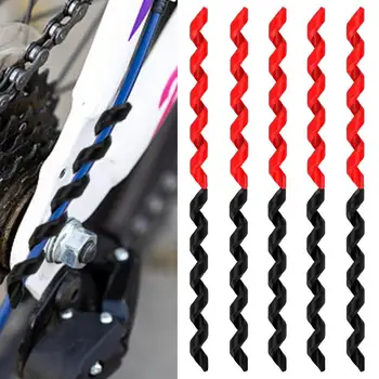 Защитная пленка для велосипедной рамы, черная обертка, спиральный чехол для велосипедного кабеля, Защита рамы Mtb, защита от трения, защита кабеля, Велосипедная обертка