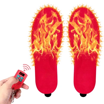 зимняя уличная грелка для ног стельки с электрическим подогревом термообувь накладки супинаторы ортопедическая обувь подошвы 8