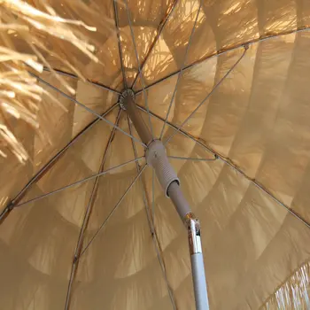 Зонт Palapa Tiki 6' Whiskey Brown - Шест для патио на открытом воздухе, сад на пляже 3