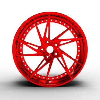 Изготовленное на заказ Вогнутое Дизайнерское красное колесо 18 19 20 21 22-Дюймовые кованые алюминиевые колесные ДИСКИ Легкосплавные колеса легкового автомобиля 2