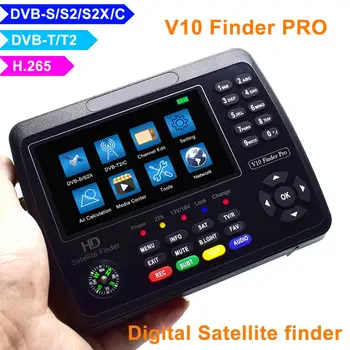 Измеритель сигнала спутникового искателя V10 Finder Pro HD 1080P 4,3 