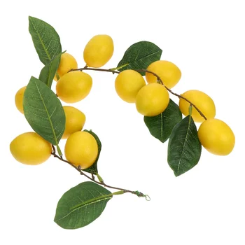 Имитация декора из лимонного ротанга, Подвесной настенный орнамент, Искусственная фруктовая опора 2