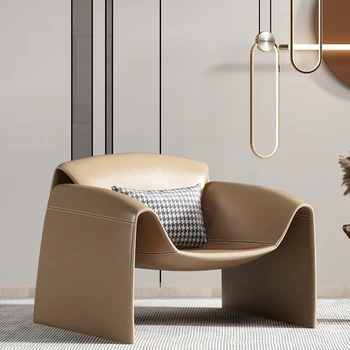 Итальянский одноместный диван-кресло для креативного отдыха, простая и минималистичная гостиная, М-образный крабовый стул специальной формы, тигровый стул