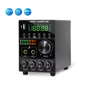 Караоке-усилитель AIYIMA BT MA12070 Мощный 2,0-канальный цифровой усилитель 80 Вт × 2 С поддержкой микрофона RCA Домашняя Аудиосистема 3