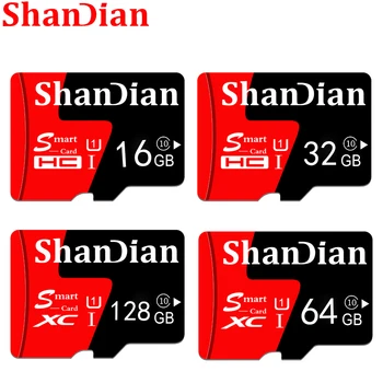 Карта памяти ShanDian Smart SD Реальной Емкости 4 ГБ 8 ГБ 16 ГБ 32 ГБ TF Карта памяти Флэш-накопитель Memory Stick Бесплатная доставка