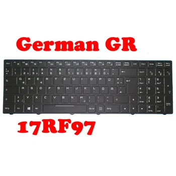 Клавиатура для ноутбука SKIKK 17RF97 с рамкой Черного цвета, США/Германия, с подсветкой 11