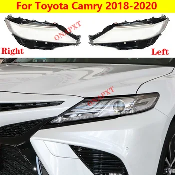 Колпаки автомобильных фар Прозрачный абажур, крышка передней фары, Стеклянная крышка корпуса объектива для Toyota Camry 2018-2020 9