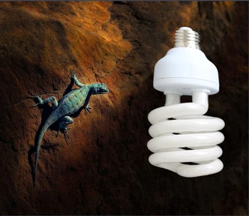 Компактная люминесцентная лампа для вивария с рептилиями 110 В 220 В 10,0 UVB UVA UV 26 Вт 10,0 E27 винтовая лампа P415 12