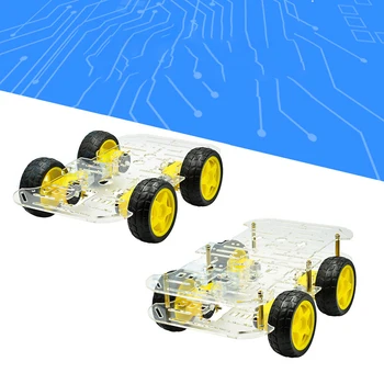 Комплект шасси для умной тележки с колесом 4WD, программирование робота 
