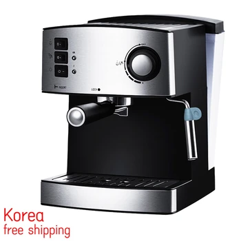 Корея Бесплатная доставка VDE EU Plug Итальянский 850 Вт 15 бар Эспрессо машина для приготовления кофе латте капучино Вспениватель молока 7