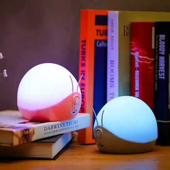 Красочный светодиодный ночник, Креативная лампа-Улитка, USB-украшение, Настольная лампа, Спящая лампа для прикроватной тумбочки в спальне, детские подарки для Малышей