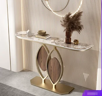 Креативный входной стол в итальянском стиле, легкий роскошный входной стол, входной шкаф, настенный стол 13