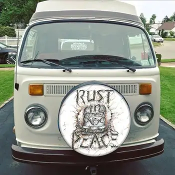 Крышка запасного колеса автобуса-фургона Rust in Peace ~ В меню доступны все размеры ~ Опция открытия камеры в Меню ~ Защита шин для тяжелых условий эксплуатации 4