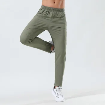 Летние мужские спортивные брюки Lulu, Тонкие весенние штаны для фитнеса, бега, Тонкие эластичные быстросохнущие дышащие Штаны для занятий фитнесом, йогой и отдыхом