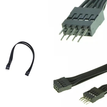 Материнская плата 9Pin USB 2.0 Удлинитель Dupont Кабель для передачи данных Шнур Проводная линия для ПК DIY 5