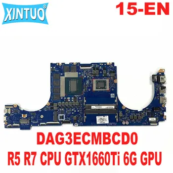 Материнская плата DAG3ECMBCD0 REV: D для ноутбука HP OMEN 15-EN Материнская плата с процессором R5 R7 GTX1660Ti 6G GPU DDR4 100% Протестирована, Работает