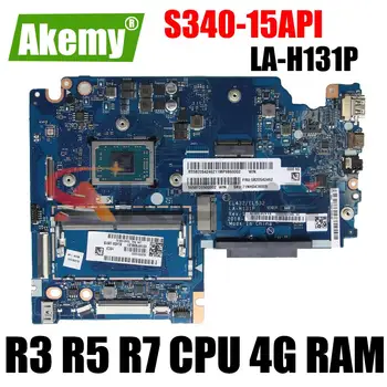 Материнская плата LA-H131P для ноутбука Lenovo ideapad S340-15API с процессором AMD R3-3200U R5-3500U R7-3700U, 4 ГБ оперативной памяти