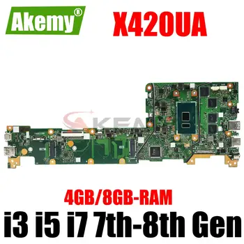 Материнская плата X420UA Для ASUS VivoBook 14 Y406U Y406UA X420UA Материнская плата ноутбука с I3-7020U 4 ГБ оперативной памяти 100% Полностью протестирована 2
