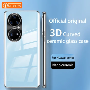 Металлокерамический Чехол для Huawei Mate 40 50 30 P50 P40 Pro honor 50 60 Защитный Чехол для Объектива камеры Samsung Оригинального Цвета Задняя Крышка 2