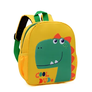 Милый рюкзак с рисунком динозавра, школьная сумка для учащихся, холщовый рюкзак для детского сада, детская дорожная сумка, подарок 2