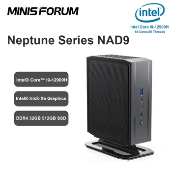Мини-форум Neptune Mini PC NAD9 Intel Core i9 12900H Intel Iris Xe DDR4 32GB 512GB SSD Настольный Компьютер Windows 11 Mini PC Gamer 8
