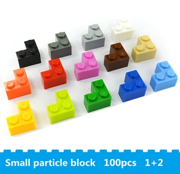 модельные строительные блоки brick corner 1 + 2 просветленных кирпича, совместимые с известными брендовыми игрушками для раннего обучения детей 5