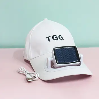 Мужская кепка для веера с вышивкой букв, летняя кепка для веера с USB или солнечной зарядкой, мужская кепка для веера 8