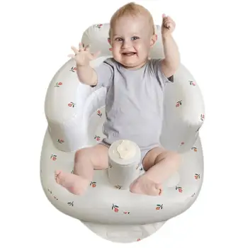Надувное сиденье для детского портативного бассейна, плавающий стул для младенцев, Поддержка сиденья для душа и ванны, Шезлонг с сумкой для хранения для домашнего использования