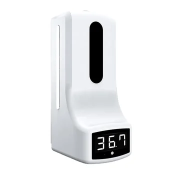 Настенный датчик измерения температуры рук автоматическое дозирование дезинфицирующего средства для рук термометр 4
