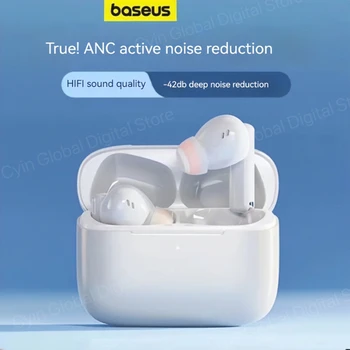 Наушники Baseus Bowie M2 ANC TWS Bluetooth 5.2, наушники с активным шумоподавлением, наушники для спортивных игр с низкой задержкой