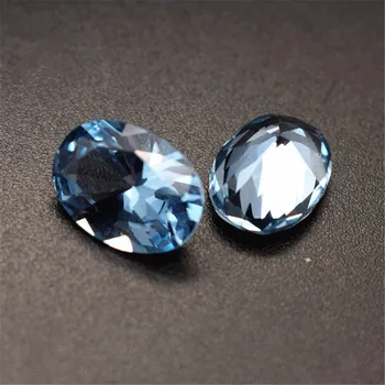 Небесно-голубая шпинель Овальный ограненный драгоценный камень яйцевидной формы Голубая шпинель Драгоценный камень нескольких размеров на выбор C09L 1