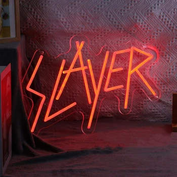 Неоновая вывеска Slayer Led light Настройка светодиодной комнаты Бар Паб Магазин Клуб Гараж Главная Индивидуальность Художественное Оформление Стен Неоновая лампа
