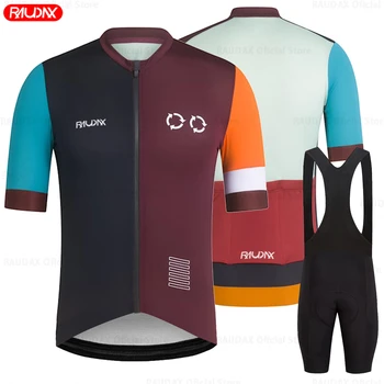 Новая форма мужской команды RAUDAX, комплект одежды для езды на горных велосипедах, Летняя Дышащая одежда для верховой езды, Одежда для велоспорта MTB Champion 7