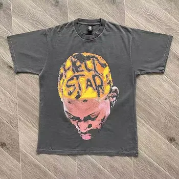 Новая Футболка Hellstar Anniversary Rodman Для Мужчин И Женщин, Высококачественная футболка для спортзала 6