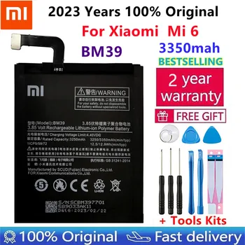 Новинка 2023 Года, 100% Оригинальный Аккумулятор Xiao mi BM39 3350 мАч Для Xiaomi 6 Mi6 M6, Высококачественные Сменные Батареи для телефона, Бесплатные Инструменты 14