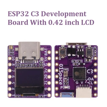 НОВИНКА-Плата разработки ESP32 C3 с 0,42-дюймовым ЖК-дисплеем RISC-V с поддержкой Bluetooth Для платы расширения Arduino Microprython 6