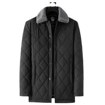 Новое Поступление, Модная Супер Большая Зимняя Мужская Хлопковая куртка с отворотом, мужское пальто, Большие Размеры XL, 2XL, 3XL 4XL 5XL 6XL 7XL 8XL 4
