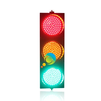 Новое поступление, одобренный CE RoHS, 200 мм 8-дюймовый красный, желтый, зеленый светодиодный сигнал светофора для продвижения 7