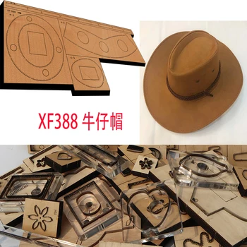 Новое Японское стальное лезвие, Деревянная Ковбойская шляпа, Кожаный Перфоратор, ручной инструмент, форма для вырезания ножей XF388 15