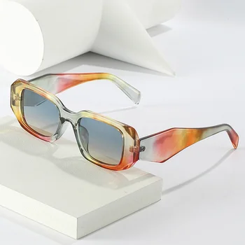 Новые европейские и американские модные женские солнцезащитные очки, солнцезащитные очки для уличной съемки, красочные солнцезащитные очки 9