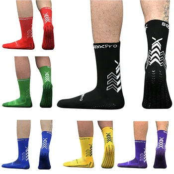 Новые противоскользящие футбольные носки Дышащие Мужские спортивные Футбольные носки Велосипедные Женские 38-45 1